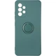 Чохол Fiji Holder Ring для Samsung Galaxy A72 (A725) бампер накладка з підставкою Dark Green - зображення 1