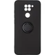 Чохол Fiji Holder Ring для Xiaomi Redmi Note 9 бампер накладка з підставкою Black - зображення 1