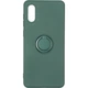 Чохол Fiji Holder Ring для Samsung Galaxy A02 (A022) бампер накладка з підставкою Dark Green - зображення 1