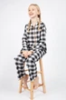 Пижама для девочки Cyberjammies Annie 5847 8-9 yrs/134 см Черный в клетку (5051877368859) - изображение 1