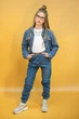 Джинсова куртка A-yugi Jeans 152 см (2125000655185) - зображення 4