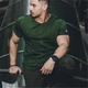 Футболка мужская Fitness Wolf зелена L - изображение 6