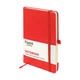 Записная книга блокнот 125х195 Axent 96 л. клетка тв. обл. красный Partner Lux 8202-06-A - изображение 1