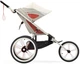 Спортивная беговая прогулочная коляска Cybex Sport Avi Bleached Sand на кремовой раме с оранжевыми деталями - изображение 2