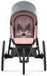 Спортивная беговая прогулочная коляска Cybex Sport Avi Silver Pink на черной раме с оранжевыми деталями - изображение 3