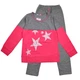 Піжама (футболка з довгими рукавами + штани) MATILDA 7167-4 134 см Рожево-сіра - зображення 1
