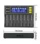 Умное зарядное устройство LiitoKala Lii-S8 на 10 каналов для Ni-Mh, Ni-Cd, LiFePO4, Li-ion и Крона (блок питания + автоадаптер) - зображення 6