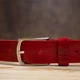 Ремень женский из натуральной кожи Grande Pelle leather-11262 120 Красный - изображение 8