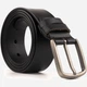 Мужской ремень кожаный Vintage leather-20316 115 см Черный - изображение 3