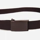 Ремень мужской тканевый Vintage 115 см Коричневый (leather-20531) - изображение 4