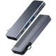 Мультипортовый адаптер USB Хаб Baseus Harmonica 5-in-1 HUB Adapter CAHUB-K0G Grey - изображение 3