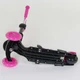 Детский трехколесный самокат Best Scooter 58420 Божья коровка 5 в 1 с сиденьем и родительской ручкой, с рисунком, Сиреневый с бабочками - изображение 4
