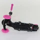 Детский трехколесный самокат Best Scooter 26901 Божья коровка 5 в 1 с сиденьем и родительской ручкой, с рисунком, Розовый с цветами на голубом фоне 2 - изображение 2