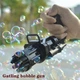 Игрушечный Пулемет генератор мыльных пузырей пистолет PRINCIPLE BUBBLE GUN GATLING машинка автомат електрический пузыремёт для детей Пузырьковая пушка Гатлинга 8 отверстий Black - изображение 13