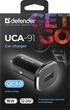 Автомобильное зарядное устройство Defender UCA-91 USB QC3.0 18W (83830) - изображение 3
