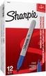 Маркеры перманентные Sharpie Permanent Markers, Fine Point Синий 12 шт. (‎30003) - изображение 1