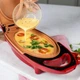 Інноваційна двостороння электросковорода (скороварка) Red Copper 5 Minuts Chef з лопаткою і рецептами в комплекті (червона) - зображення 8