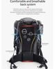 Туристический рюкзак Naturehike Rock 60L+5L dyneema blue - изображение 8