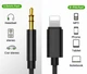 Перехідник Lightning to Jack 3.5mm 3 pin BLACK кабель 1 м 19754 - зображення 3