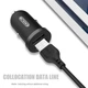 Автомобильное зарядное устройство XO TZ08 2 USB 2.1A кабель microUSB в комплекте Black (17729) - изображение 3