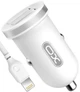 Автомобильное зарядное устройство XO TZ08 2 USB 2.1A кабель Lightning в комплекте White (17725) - изображение 1