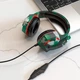 Наушники Игровые Hoco ESD08 (Зеленый / Коричневый) - изображение 7