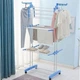 Многоярусная сушилка для белья, Garment rack with wheels складная, компактная - изображение 1