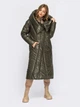 Куртка зимова довга жіноча Dressa 54996 48-50 Хакі (2000405792874_D) - зображення 1