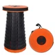 Розкладний телескопічний стілець Помаранчевий Telescopic stool - зображення 2