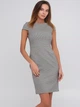 Сукня коротка осіння жіноча H&M 0810591_черн.бел 36 Чорне з білим (KAY2000001102701_LD2000001102701) - зображення 1
