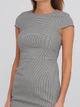 Сукня коротка осіння жіноча H&M 0810591_черн.бел 36 Чорне з білим (KAY2000001102701_LD2000001102701) - зображення 3