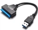Адаптер контролер USB 3.0 -> SATA для 2.5 "HDD / SSD диска перехідник (615039762) Чорний - зображення 4