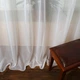 Вуаль тюль шифон полоски узкие серебристые, штрихи, белая с утяжелителем, ш.260 (37121.010) - изображение 3