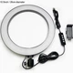 Кольцевая LED лампа Ring Fill Light L210 для профессиональной съемки от USB 26 см Black - изображение 3