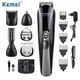 Бритва-триммер для стрижки Kemei KM-600C 11in1 Черный на подставке - изображение 2