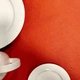 Скатертина з тефлоновим покриттям Atenas Lino Naranja 150х150см 8160.10.150150 - зображення 2