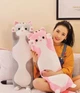 Мягкая Игрушка Кот Длинний 70см Подушка Обнимашка Розовая A-toys - изображение 3