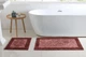 Набор ковриков Arya Tiffany 60x100, 60x50 Бордовый (8683268006551) - изображение 5