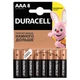 Батарейка Duracell AAA MN2400 LR03 * 8 (5000394203341 / 81480364) - изображение 1