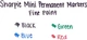 Маркеры перманентные Sharpie Mini Permanent Markers, Fine Points 4 шт. (‎‎‎35113PP) - изображение 4