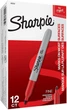 Маркеры перманентные Sharpie Permanent Markers, Fine Point Красный 12 шт. (‎30002) - изображение 1