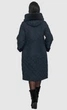 Пуховик Exclusive moda М-238 56 Темно-синий - изображение 3