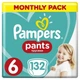 Подгузник Pampers трусики Pants Giant Размер 6 (15+ кг) 132 шт (8006540068632) - изображение 1