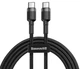 Кабель BASEUS CATKLF-GG1 USB Type-C-USB Type-C 3A 100см чорний - зображення 1