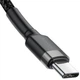 Кабель BASEUS CATKLF-GG1 USB Type-C-USB Type-C 3A 100см чорний - зображення 2