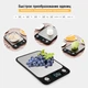 Весы кухонные электронные Losso Premium CX - 10 кг с подсветкой - чёрные - изображение 8