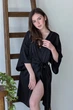 Forli Халат шелковый Black ONE Черный SH0006-16-04_ONE - изображение 1