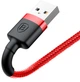 Кабель Baseus Kevlar USB to Lightning 2A 1M Gray Red (CALKLF-B09) - изображение 3