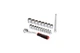 Набор инструмента на планке Intertool - 3/8" x 20 ед. Storm (ET-8015) - изображение 2