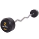 Штанга фиксированная изогнутая резиновая Rubber Coated Barbell 40кг Zelart (гриф l-95см) (TA-2687-40) - изображение 1